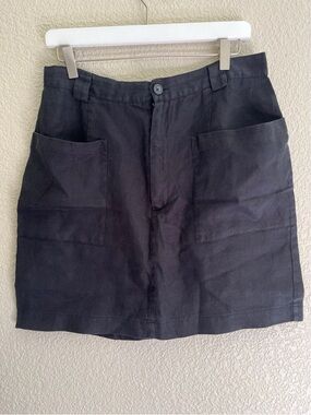 Gap Black Linen Skirt Women’s Size 14